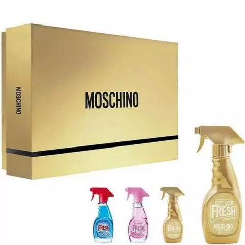 voor de eerste aardappel Moschino Fresh Couture Gold - Eau de Parfum 50ml + Eau de Parfum 5ml + Fresh  Pink Eau de Toilette 5ml + Fresh Eau de Toilette 5ml kopen |  ParfumWebshop.nl