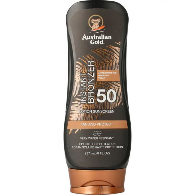 Australian Gold Lotion Sunscreen With Instant Bronzer - SPF 50 237ml