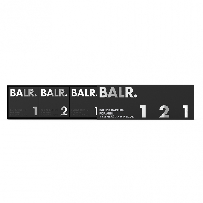 BALR. Men Miniature Set - BALR. 1 Eau de Parfum 5 ml + BALR. 2 Eau de Parfum 5 ml + BALR. 1 Eau de Parfum 5 ml 