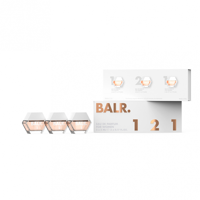 BALR. Women Miniature Set - BALR. 1 Eau de Parfum 5 ml + BALR. 2 Eau de Parfum 5 ml + BALR. 1 Eau de Parfum 5 ml 