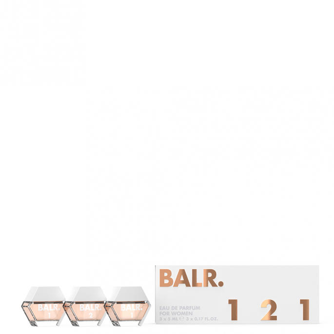 BALR. Women Miniature Set - BALR. 1 Eau de Parfum 5 ml + BALR. 2 Eau de Parfum 5 ml + BALR. 1 Eau de Parfum 5 ml 