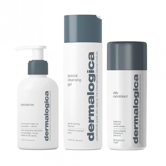 Dermalogica Best Cleanse and Glow - Precleanse 150ml + Special Cleansing Gel 250ml + Daily Microfoliant 74g OP=OP