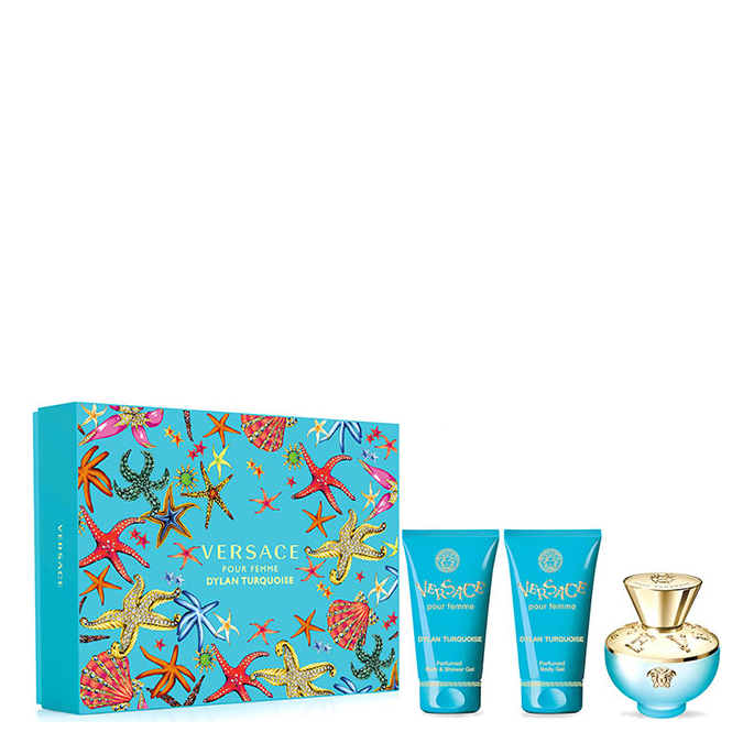 Versace Dylan Turquoise - Eau de Toilette 50ml + Body Gel 50ml + Bath & Shower Gel 50ml