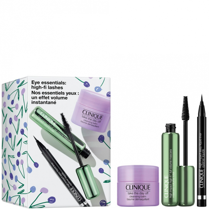 Clinique High Impact - High-Fi Mascara Intense Black 10ml + Easy Liquid Liner Black 0.34g + Take The Day Off Cleansing Balm 15ml