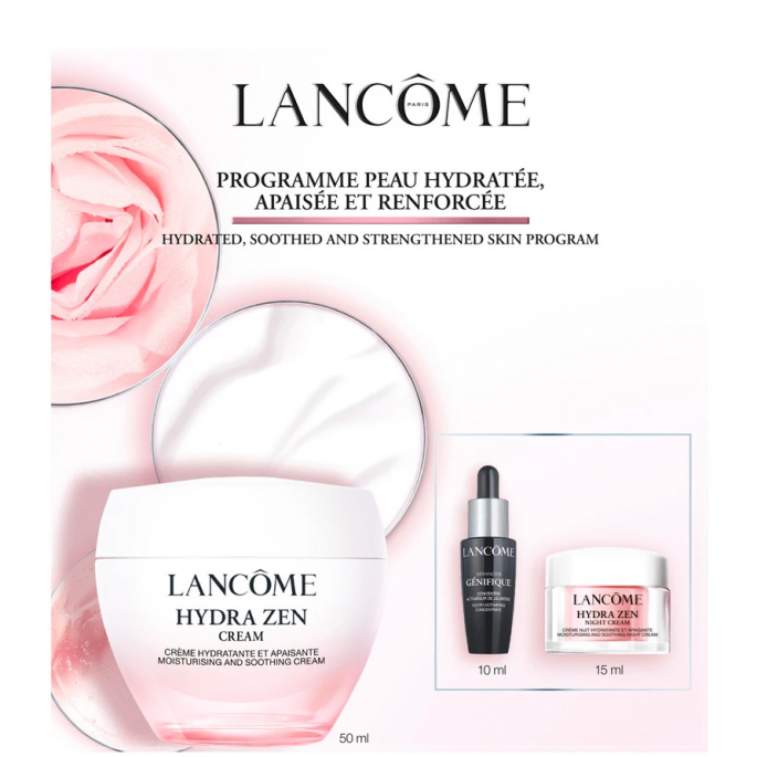 Lancôme Hydra Zen - Hydra Zen Cream 50ml + Génifique Youth Activating Concentrate 10ml + Hydra Zen Gel Cream 15ml