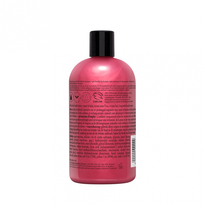 Philosophy Raspberry Sorbet - Shampoo, Shower Gel & Bubble Bath 480ml