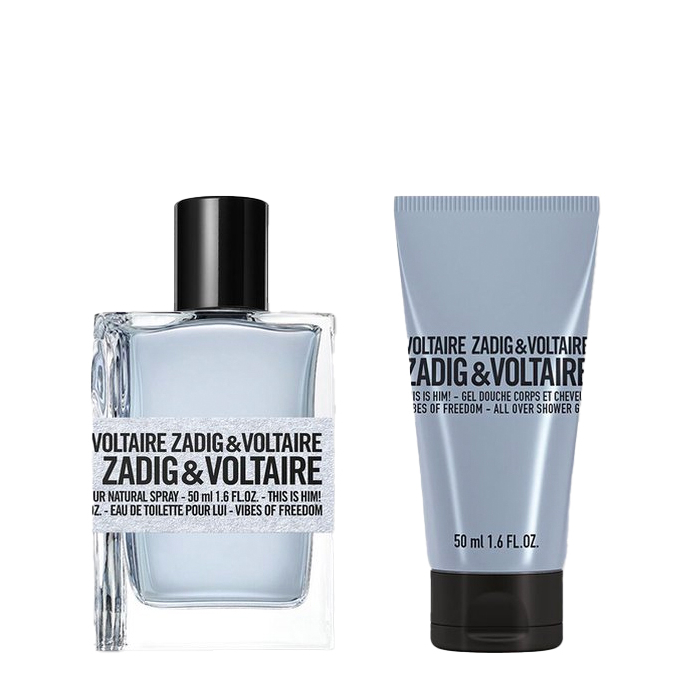 Zadig & Voltaire This is Him! Vibes Of Freedom - Eau de Toilette 50ml + Shower Gel 50ml