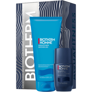 Biotherm Homme Aquafitness - Day Control 48H Protection Deodorant Roll-On 75ml + Aquafitness Shower Gel 200ml (OP=OP)