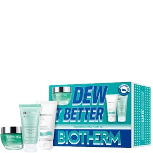 Biotherm Aquasource - Hyalu Plump Gel 50ml + Biosource Purifying Foaming Cleanser 50ml + Eau Pure Vivifying Shower Gel 50ml (Uitverkoop)