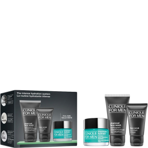 Clinique For Men The Intense Hydration System - Maximum Hydrator 72-Hour Auto-Replenishing Hydrator 50ml + Face Scrub 30ml + Charcoal Face Wash 50ml (OP=OP)