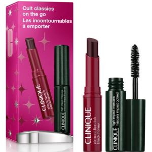 Clinique Cult Classics On The Go - High Impact Mascara Black 3.5ml + Almost Lipstick Black Honey 1.2g