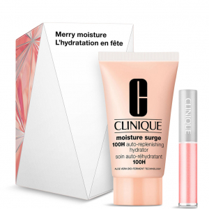 Clinique Moisture Surge Merry Moisture - 100H Auto-Replenishing Hydrator 30ml + Pop Plush Creamy Lip Gloss 2.2ml
