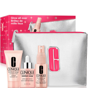 Clinique Glow All Over - Moisture Surge Active Glow Serum 30ml + Overnight Mask 30ml + Face Spray 30ml