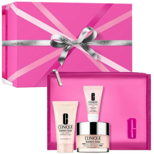 Clinique Moisture Surge - 100H Auto-Replenishing Hydrator 50ml + Body Hydrator 30ml + Lip Hydro-Plump Treatment 7ml + Pouch