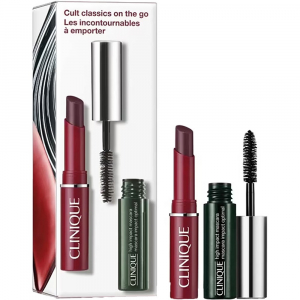 Clinique Cult Classics On The Go - High Impact Mascara Black 3.5ml + Almost Lipstick Black Honey 1.2g