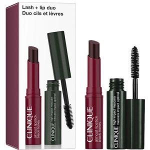 Clinique Lash + Lip Duo - High Impact Mascara Black 3.5ml + Almost Lipstick Black Honey 1.2g