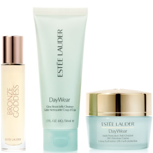 Estée Lauder DayWear - Multi-Protection 24h Moisture Creme SPF15 30ml + Glow Boost Jelly Cleanser 50ml + Bronze Goddess Eau Fraiche Travel Spray 10ml