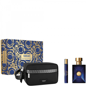 Versace Dylan Blue - Eau de Toilette 100ml + Eau de Toilette Travel Spray 10ml + Toilettas