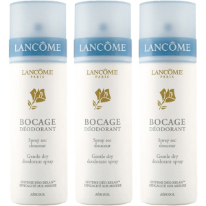 Lancôme Bocage Déodorant - 3x Spray Gentle Dry Deodorant 125ml (3-Pack Deal)