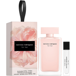 Narciso Rodriguez For Her - Eau de Parfum 100ml + Pure Musc Eau de Parfum Travel Spray 10ml (OP=OP)