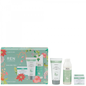 REN Evercalm - Skin Zen Set Gentle Cleansing Milk 50ml + Global Protection day Cream 50ml + Overnight Recovery Balm 15ml
