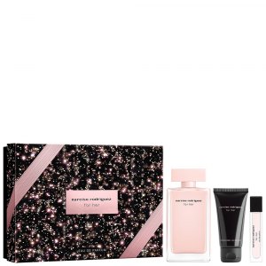 Narciso Rodriguez For Her - Eau de Parfum 100ml + Body Lotion 50ml + Travel Spray 10ml