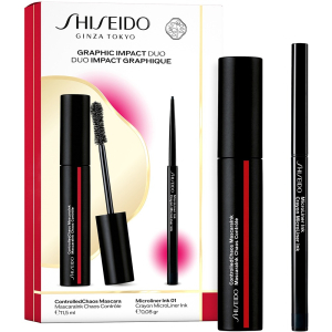 Shiseido Controlled Chaos Mascara Ink - 01 Black Pulse Mascara Ink 11.5ml + MicroLiner Ink Black 0.08g