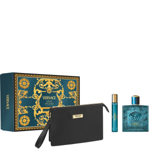 Versace Eros - Eau de Parfum 100ml + Eau de Parfum Travel Spray 10ml + Toilettas