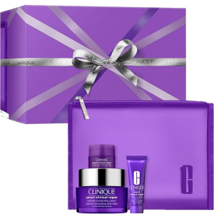 Clinique Smart Clinical Repair - Wrinkle Correcting Cream 50ml + Serum 10ml + Wrinkle Correcting Eye Cream 5ml + Pouch
