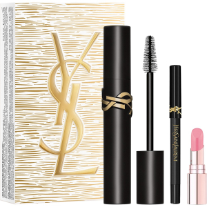 Yves Saint Laurent Lash Clash - Mascara Black 13g + Lines Liberated Oogpotlood 03 Bronze mini + Loveshine Candy Glow Lippenbalsem 1B Pink Sunrise mini